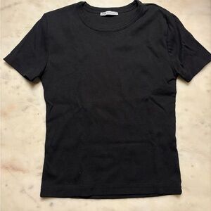 Zara Black Short Sleeve Tee